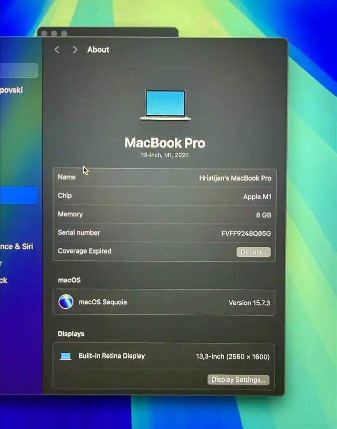 PRODAVAM M1 MACBOOK PRO!